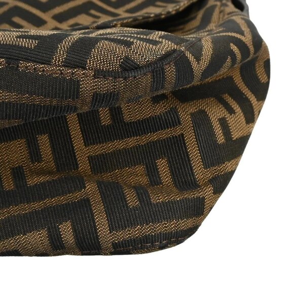 Fendi Brown Canvas Zucca Mamma Baguette Handbag 214526325008 155605 - Picture 4 of 10